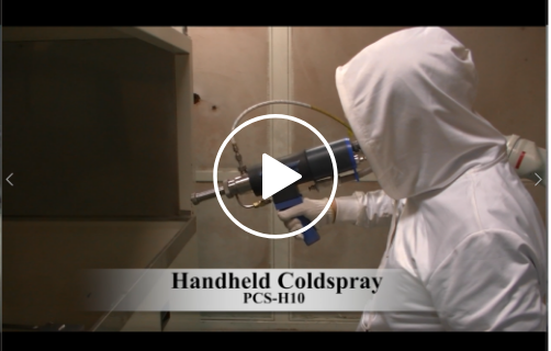 Cold spraying with hand held gun and its performance by cross cut section