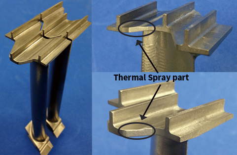 Some thermal sprayed examples