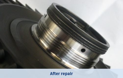 Gas Turbine Part Repaired With In718